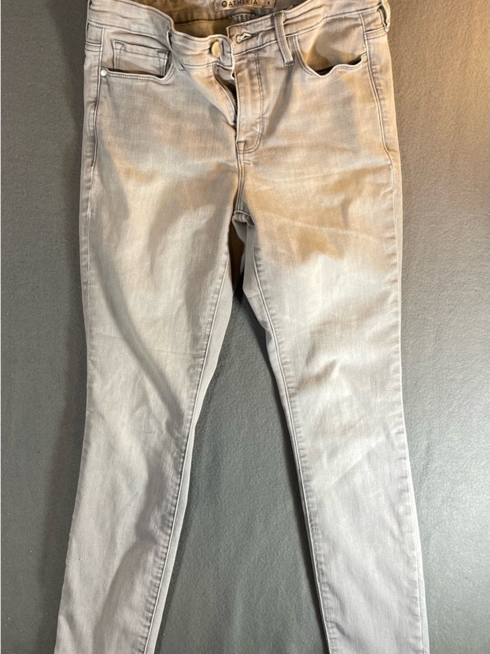 Athleta Gray High-Rise Skulptek Skinny Pants